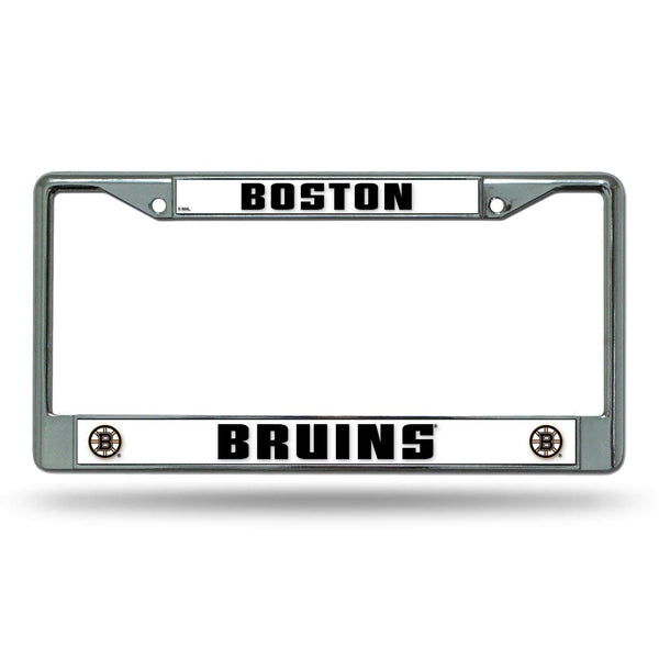 License Plate Frames Boston Bruins Chrome Frames