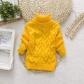 Boy Sweater Soft Unisex Kids Cable Knit Turtleneck Sweater AExp