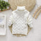 Boy Sweater Soft Unisex Kids Cable Knit Turtleneck Sweater AExp