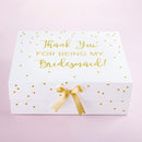 Boy Wedding / Ring bearer Thank You For Being My Bridesmaid Kit Gift Box (White) Kate Aspen