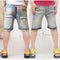 Boys Casual Denim Shorts With Embroidered / Printed Designs-3016 jean-4T-JadeMoghul Inc.