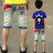 Boys Casual Denim Shorts With Embroidered / Printed Designs-3027 jean-3T-JadeMoghul Inc.