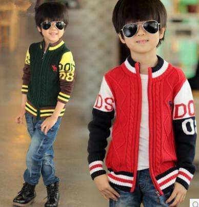 Boys Casual Winter Cable Knit Sweater Jacket-yellow with hood-4T-JadeMoghul Inc.