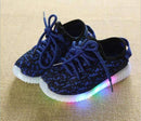 Boys Colorful light Up Breathable Mesh Running Shoes-blue-6.5-JadeMoghul Inc.