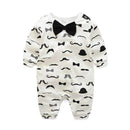 Boys Cotton Printed Romper-Gold-3M-JadeMoghul Inc.