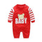 Boys Cotton Printed Romper-Red-3M-JadeMoghul Inc.