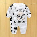 Boys Cotton Printed Romper-White-3M-JadeMoghul Inc.