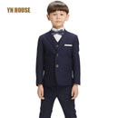 Boys Formal Bow Tie Suit-Black tie black suit-3T-JadeMoghul Inc.