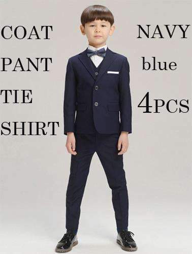 Boys Formal Bow Tie Suit-Navy tie Navy suit-3T-JadeMoghul Inc.