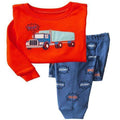 Boys Full Sleeves Printed Cotton Pajamas Sets-HK6-2T-JadeMoghul Inc.
