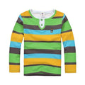 Boys Full Sleeves Striped Polo Shirts-Multi 2-10-JadeMoghul Inc.