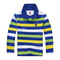 Boys Full Sleeves Striped Polo Shirts-Multi 3-10-JadeMoghul Inc.