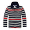 Boys Full Sleeves Striped Polo Shirts-Multi 3-10-JadeMoghul Inc.