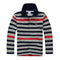 Boys Full Sleeves Striped Polo Shirts-Multi 6-10-JadeMoghul Inc.