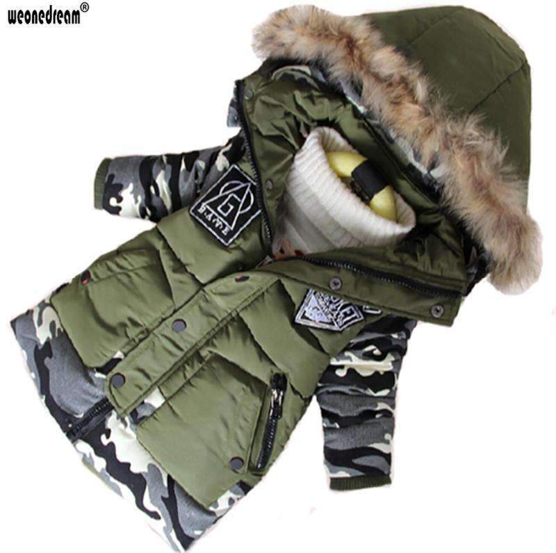 Boys Fur trimmed Hooded Parka Winter Jacket-black-4-JadeMoghul Inc.