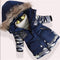 Boys Fur trimmed Hooded Parka Winter Jacket-navy blue-4-JadeMoghul Inc.