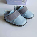 Boys Genuine Leather Lace Up Soft Shoes-new blue 1-1.5-JadeMoghul Inc.