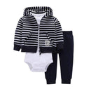 Boys / Girls 3 3 Piece Body Suit /Legging And Hoodie Set-Sky Blue-9M-JadeMoghul Inc.