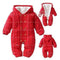 Boys/ Girls Fur Lined Knit Jumpsuit-Red-3M-JadeMoghul Inc.