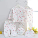 Boys/ Girls Newborn Cotton 7 Piece Baby Set-5 sets 06-3M-JadeMoghul Inc.