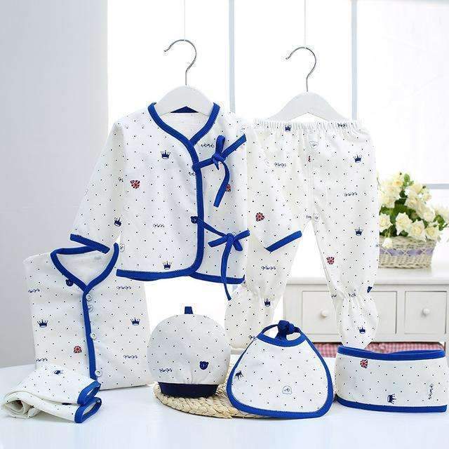 Boys/ Girls Newborn Cotton 7 Piece Baby Set-7 sets 02-3M-JadeMoghul Inc.