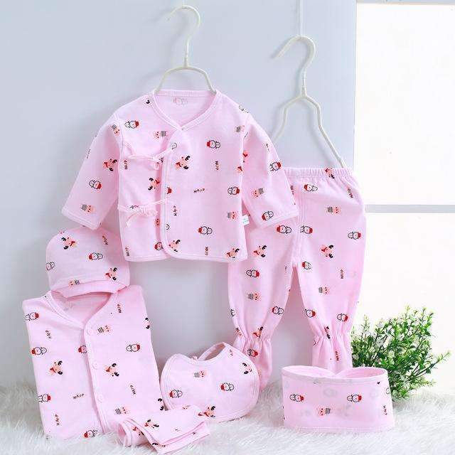 Boys/ Girls Newborn Cotton 7 Piece Baby Set-7 sets 05-3M-JadeMoghul Inc.