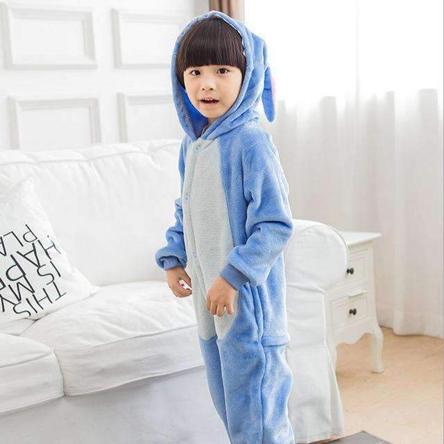 Boys /Girls Plush Animal Onesie-Blue Stitch-8-JadeMoghul Inc.