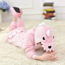 Boys /Girls Plush Animal Onesie-Pink Dinosaur-8-JadeMoghul Inc.