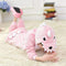 Boys /Girls Plush Animal Onesie-Pink Dinosaur-8-JadeMoghul Inc.