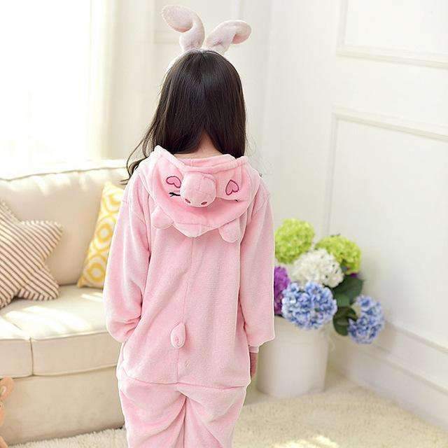 Boys /Girls Plush Animal Onesie-Pink Pig-8-JadeMoghul Inc.