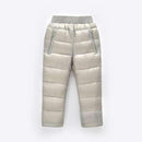 Boys/ Girls Winter Warm Waterproof Snow Pants-Silver-18M-JadeMoghul Inc.