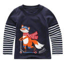 Boys Long Sleeves Round Neck Printed T Shirt-82-3T-JadeMoghul Inc.