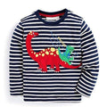 Boys Long Sleeves Round Neck Printed T Shirt-82-3T-JadeMoghul Inc.