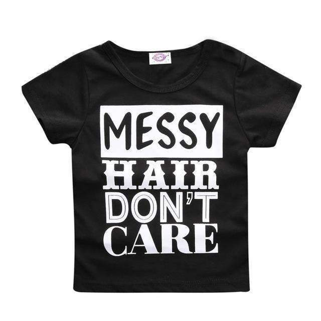 Boys Short Sleeves Funny Message Printed T shirt-as picture 4-3T-JadeMoghul Inc.