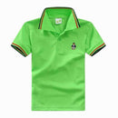 Boys Short Sleeves Striped Polo Shirts-Multi 3-10-JadeMoghul Inc.