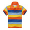 Boys Short Sleeves Striped Polo Shirts-Multi 3-10-JadeMoghul Inc.
