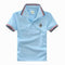 Boys Short Sleeves Striped Polo Shirts-Multi 3-10-JadeMoghul Inc.