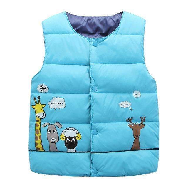 Boys Sleeveless Puff Jacket-As picture Vest 3-3T-JadeMoghul Inc.