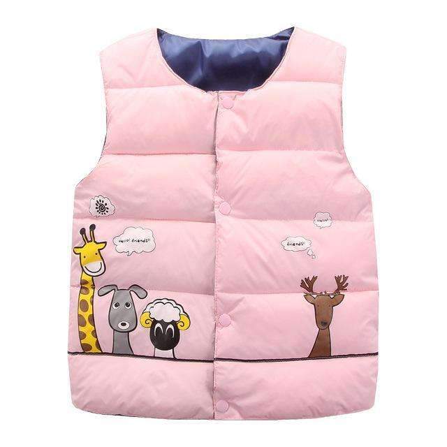 Boys Sleeveless Puff Jacket-As picture Vest 4-3T-JadeMoghul Inc.