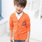 Boys Solid Colors Cardigan Sweater-Orange-4T-JadeMoghul Inc.
