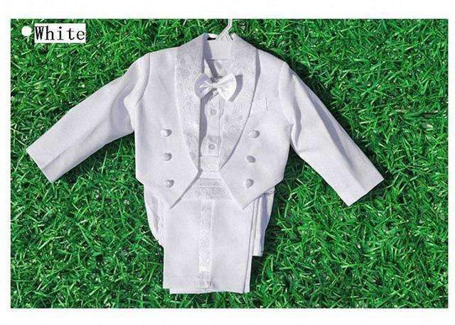 Boys suits for weddings Kids Prom Suits Black/White Wedding Suits for Boys Tuxedo Children Clothing Set Boy Formal Costume-White-6T-JadeMoghul Inc.