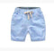 Boys Summer Casual Cotton Linen Shorts-sky blue-2T-JadeMoghul Inc.