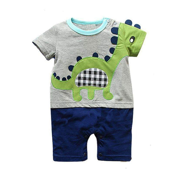 Boys Summer Embroidered Dinosaur Jumpsuit-Sky Blue-6M-JadeMoghul Inc.