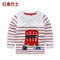 Boys T-shirt Kids Tees Baby Child Boy Cartoon Spring Children Tee Long Sleeve Stitching Cotton Cars Trucks Striped Autumn Shirt-redbus-2T-JadeMoghul Inc.