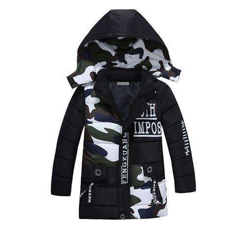 Boys Winter Hooded Down Puff Jacket-black-6-JadeMoghul Inc.