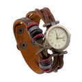 Bracelets New Starfish Pendant Wooden Beads Leather Bracelet Watch TIY