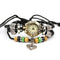 Bracelets Retro Heart Pendant Wooden Beads Leather Multilayer Bracelet Watch TIY
