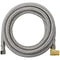 Braided Stainless Steel Dishwasher Connector with Elbow, 10ft-Dishwasher/Disposal Connection & Accessories-JadeMoghul Inc.