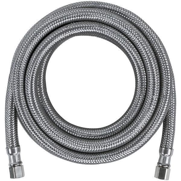 Braided Stainless Steel Ice Maker Connector, 10ft-Ice Maker Connection & Accessories-JadeMoghul Inc.