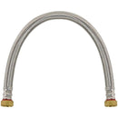 Braided Stainless Steel Water Heater Connector, 2ft-Water Heater Connection-JadeMoghul Inc.